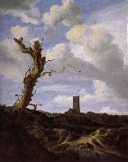 Jacob van Ruisdael View of Egmond aan Zee with a Blasted Elm painting